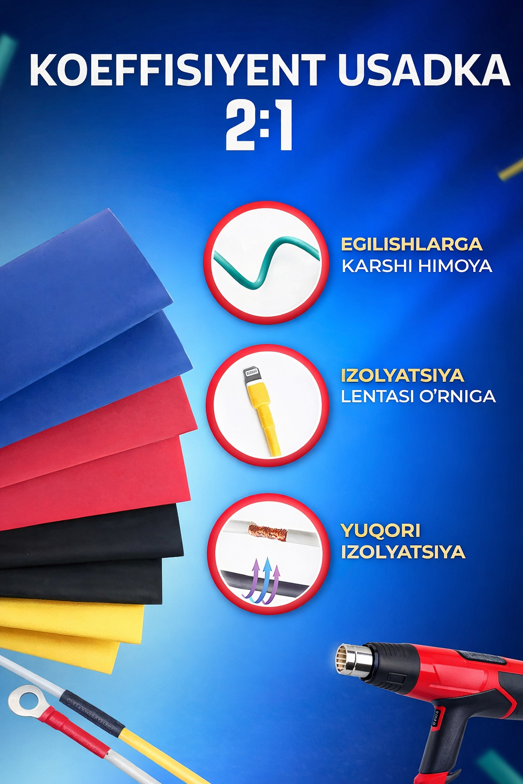 Термоусадочные трубки Д 14 зеленый ESS 1m — фото 1