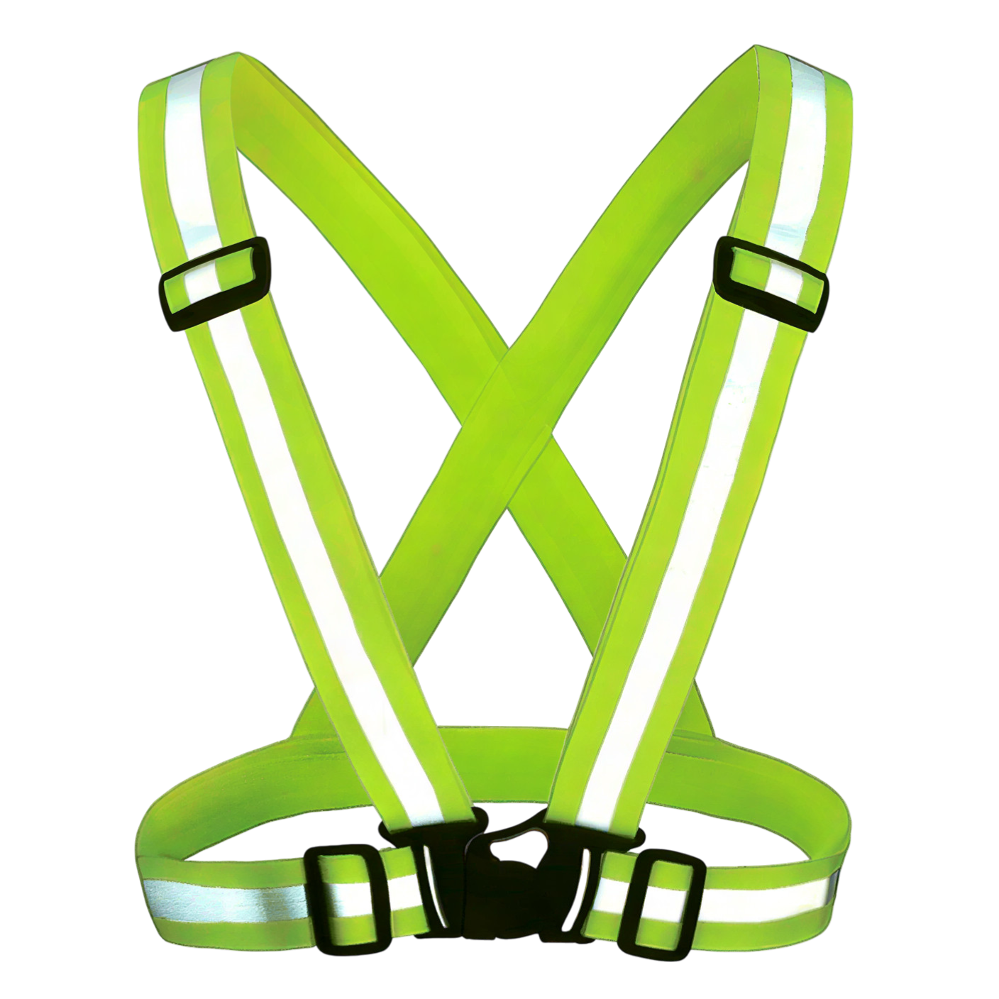 Светоотражающий сигнальный жилет-ремень, зеленый, универсальный