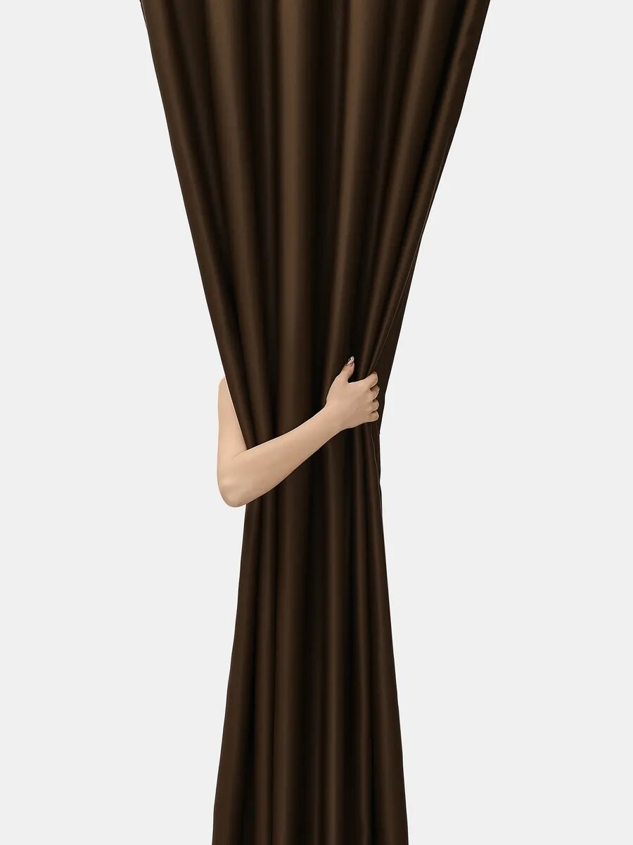 Шторы в спальню блэкаут плотные 2 шт 150х270 — фото 1