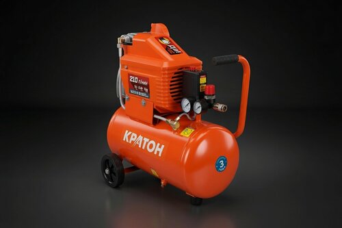 Изображение товара Компрессор с прямой передачей Кратон AC-210-24-DD, 210 л/мин, ресивер 24 л