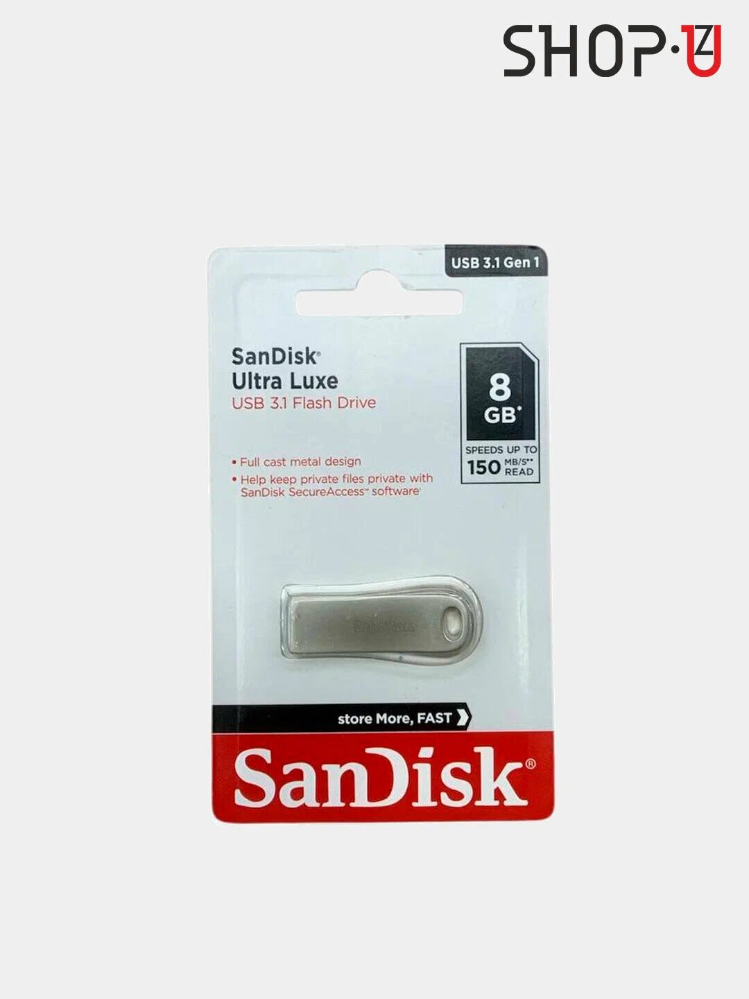 Флеш-накопитель SanDisk "Cruzer Blade", 64GB, металлический, USB 2.0 — фото 1