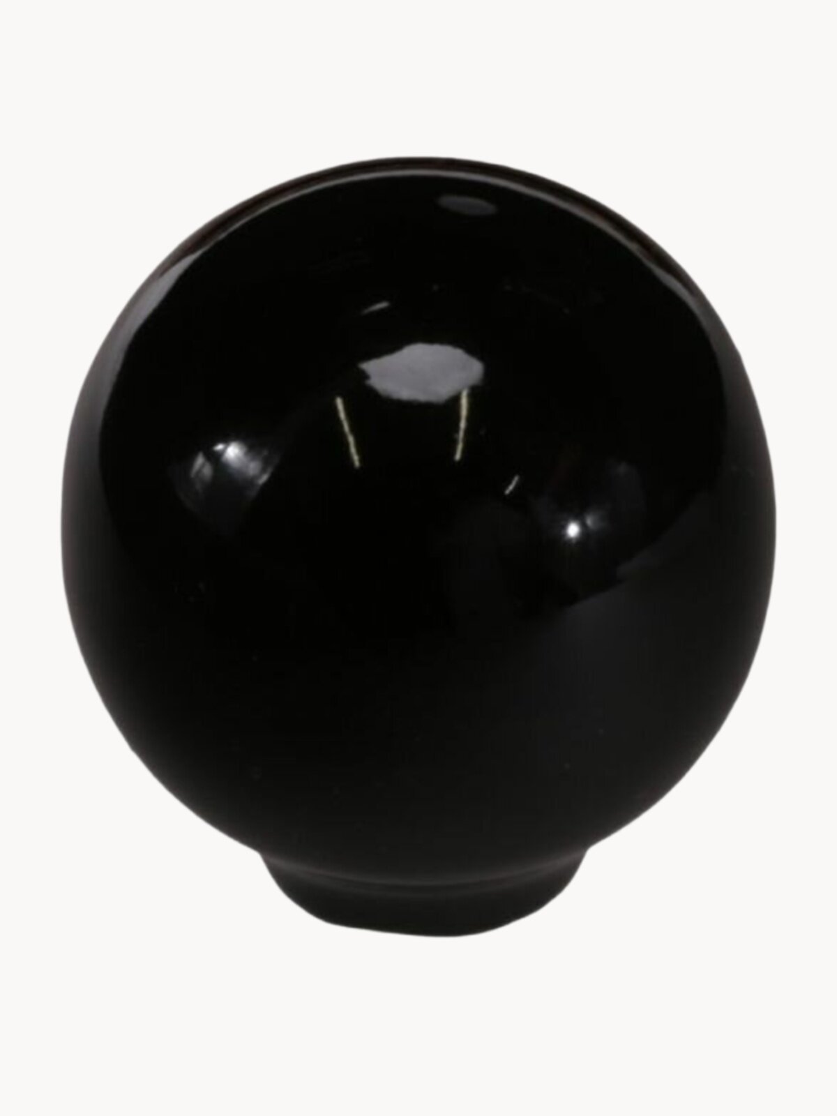 Ручка-кнопка мебельная BRANTE RK.1694.32. BK керамика шар чёрный, комплект 4 шт, ручка для шкафов, комодов, для кухонного гарнитура, для мебели