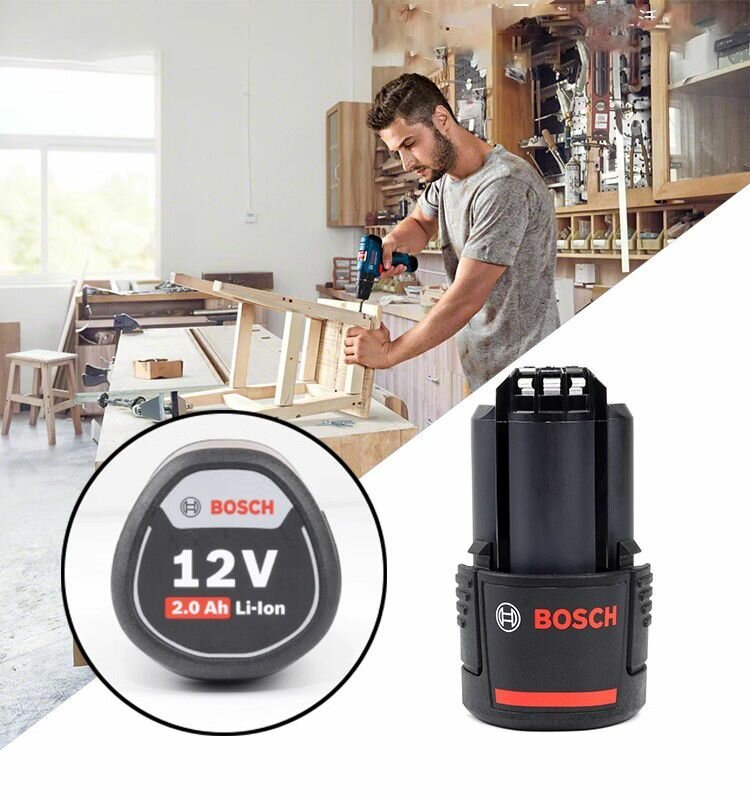 Батарейки Bosch12V / 2Ah серии 12V адаптированные к литий - электрическим инструментам Bosch 12V