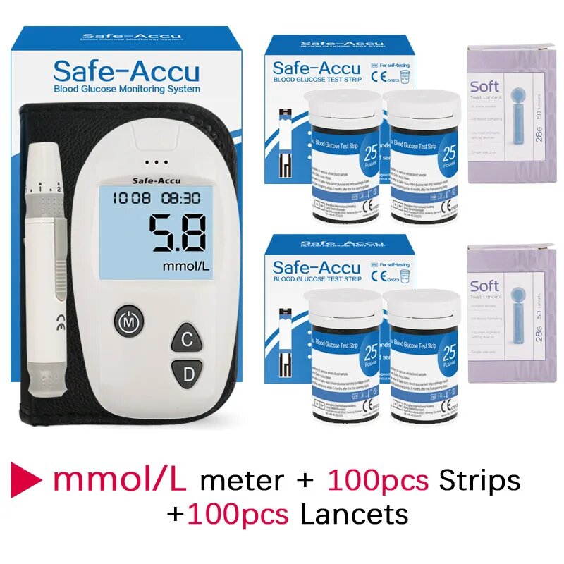 Wcore глюкометр Accu, mo Meter 100Test