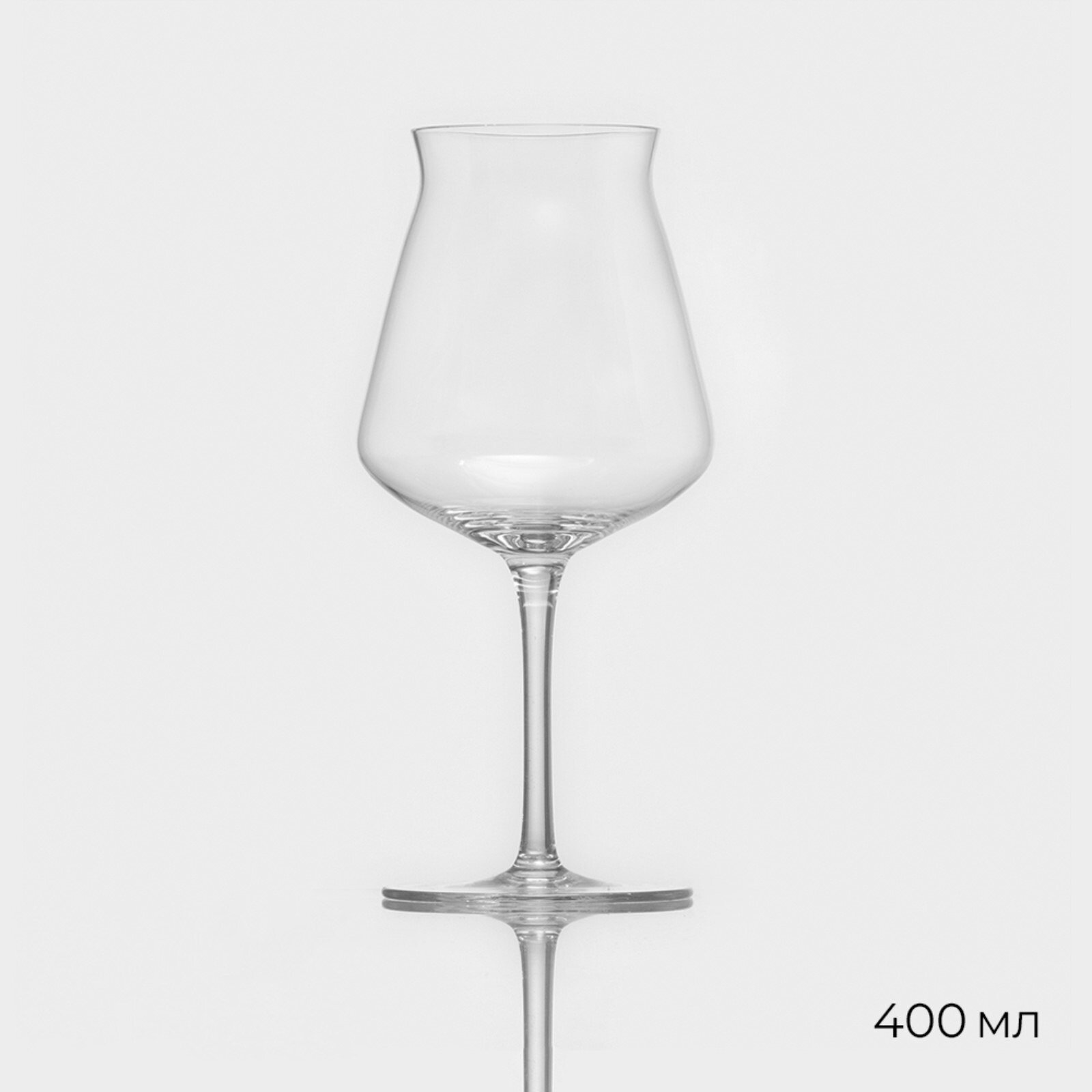 Пивной бокал «Теку» 400 мл 9×20 см на ножке стекло прозрачный