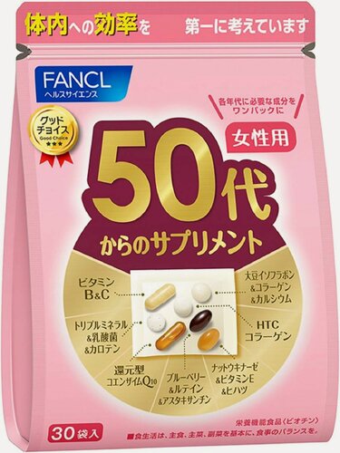 Изображение товара Комплексные витамины для женщин старше 50 лет - Fancl (Япония)