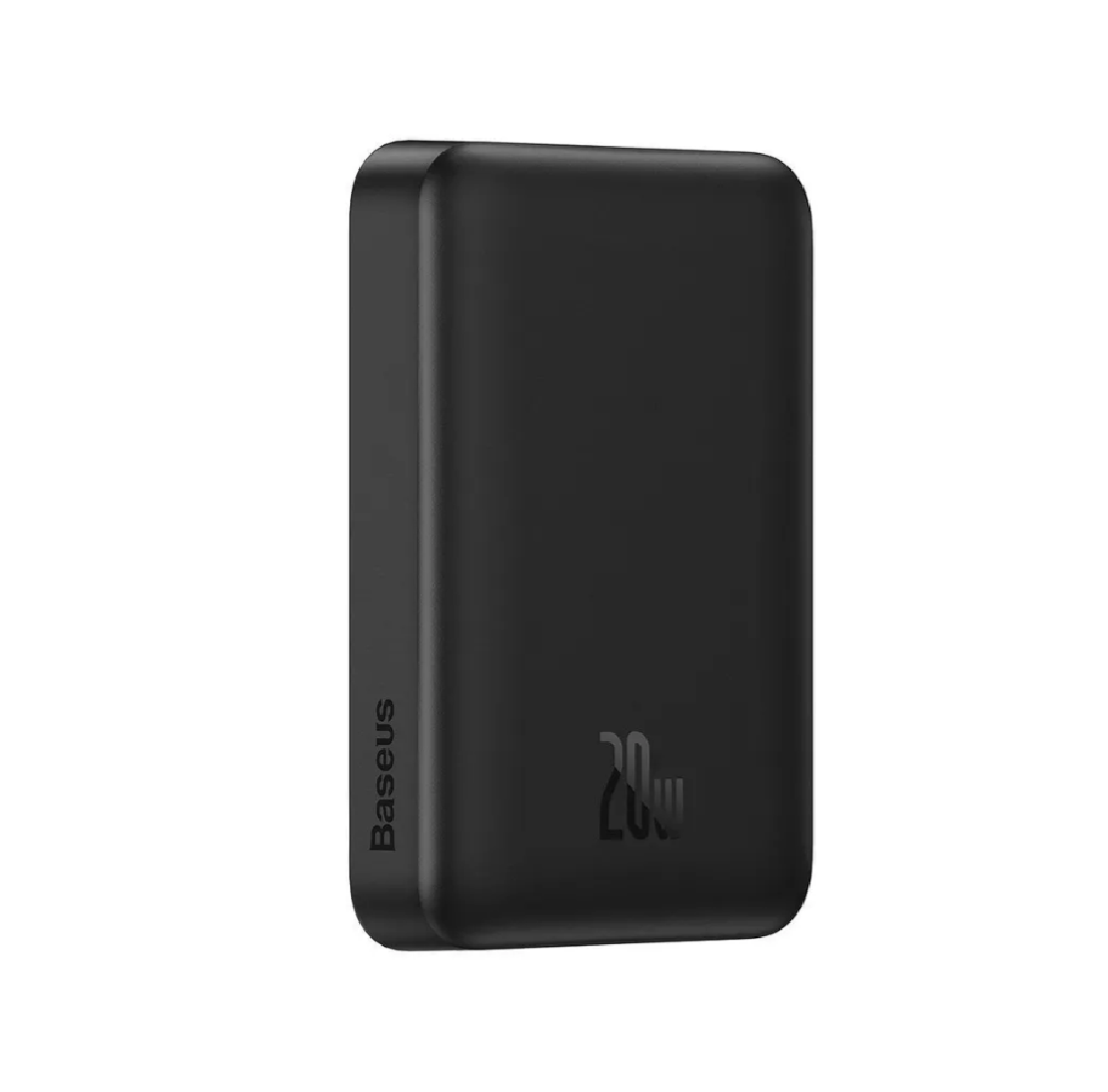 Внешний аккумулятор Baseus Power bank magnetic mini wireless fast charg (PPCX000003), 10000mAh, 20W, чёрный — фото 1