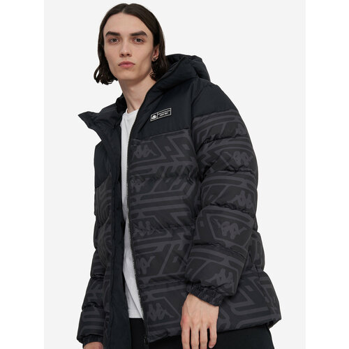 фото Пуховик kappa authentic men's down jacket, размер 52/54, черный