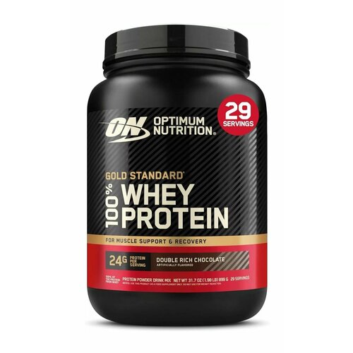 Протеин Optimum Nutrition 100% Whey Gold Standard, 899 гр., двойной шоколад
