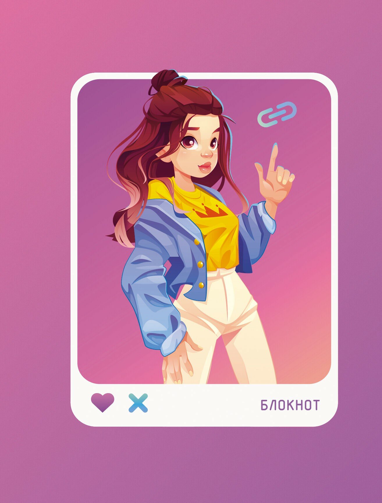 Книга для записей Wonderland 6  64 листа  клетка  А6