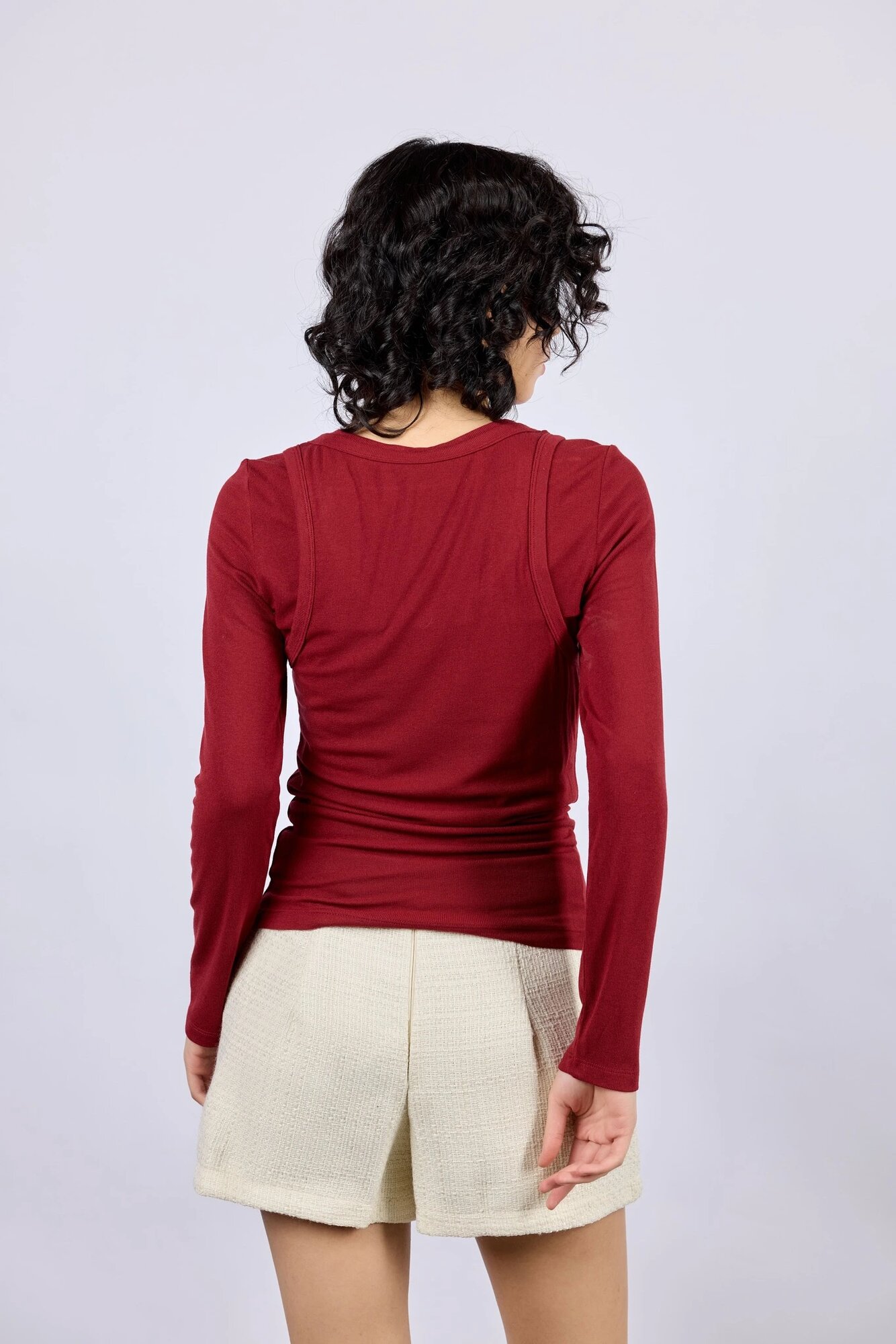 Лонгслив Selfie, размер XS, , красный — фото 1