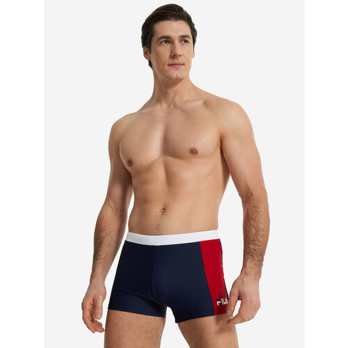 фото Плавки fila men's 27cm swimming boxers, размер 56, синий/красный