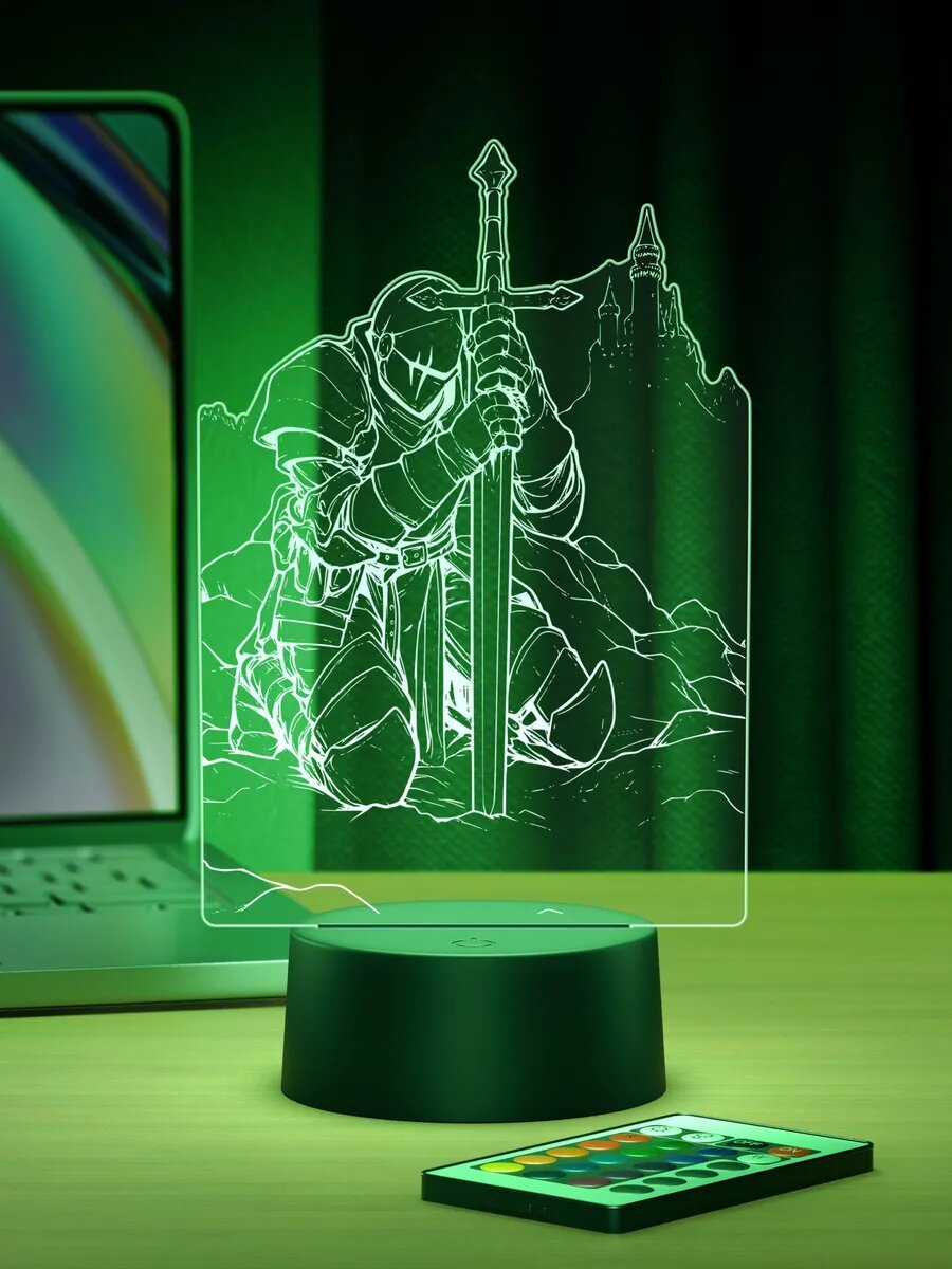 Ночник Рыцарь - Knight. Яркий акцент в интерьер — стильный декор для комнаты, который сразу цепляет взгляд. — фото 1