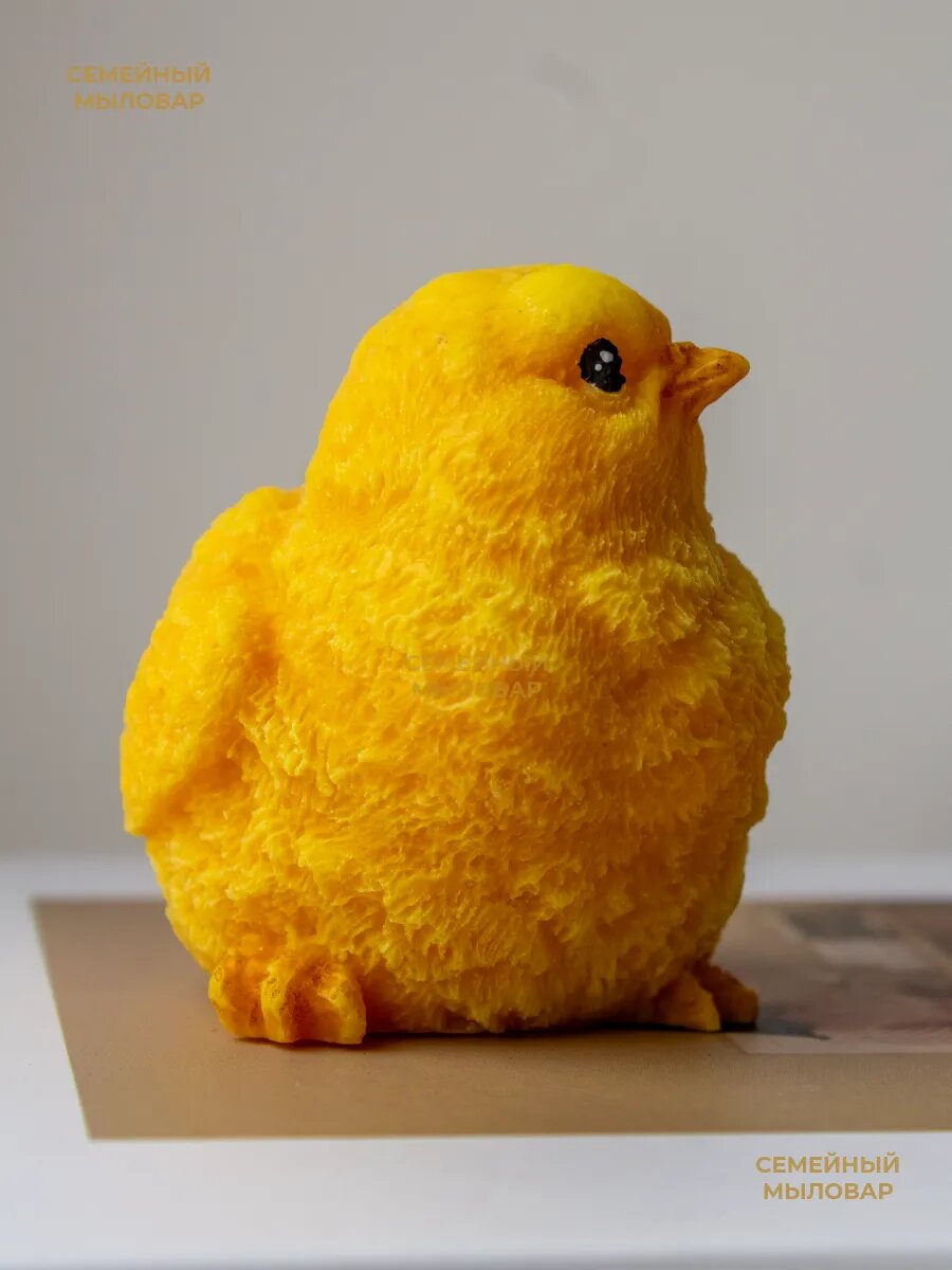 Силиконовый молд для свечей и мыла / цыпленок — фото 1