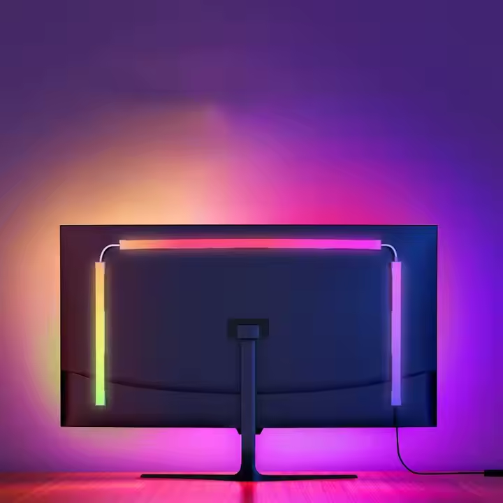 Обзор: Подсветка для монитора компьютера Hameneon RGBIC Ambilight 27 дюймов HDMI & PC HDMI