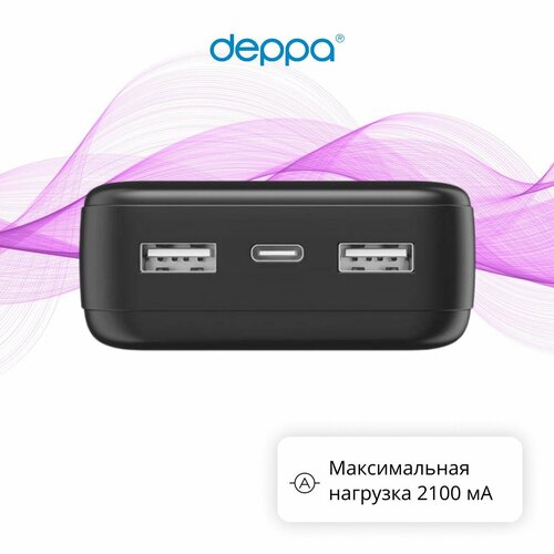Внешний аккумулятор Deppa NRG Power 20000 mAh 33677 черный 1899₽