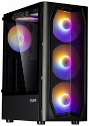 Корпус Midi-Tower Zalman N4 (Rev.1), RGB, 4xFAN, ATX, черный