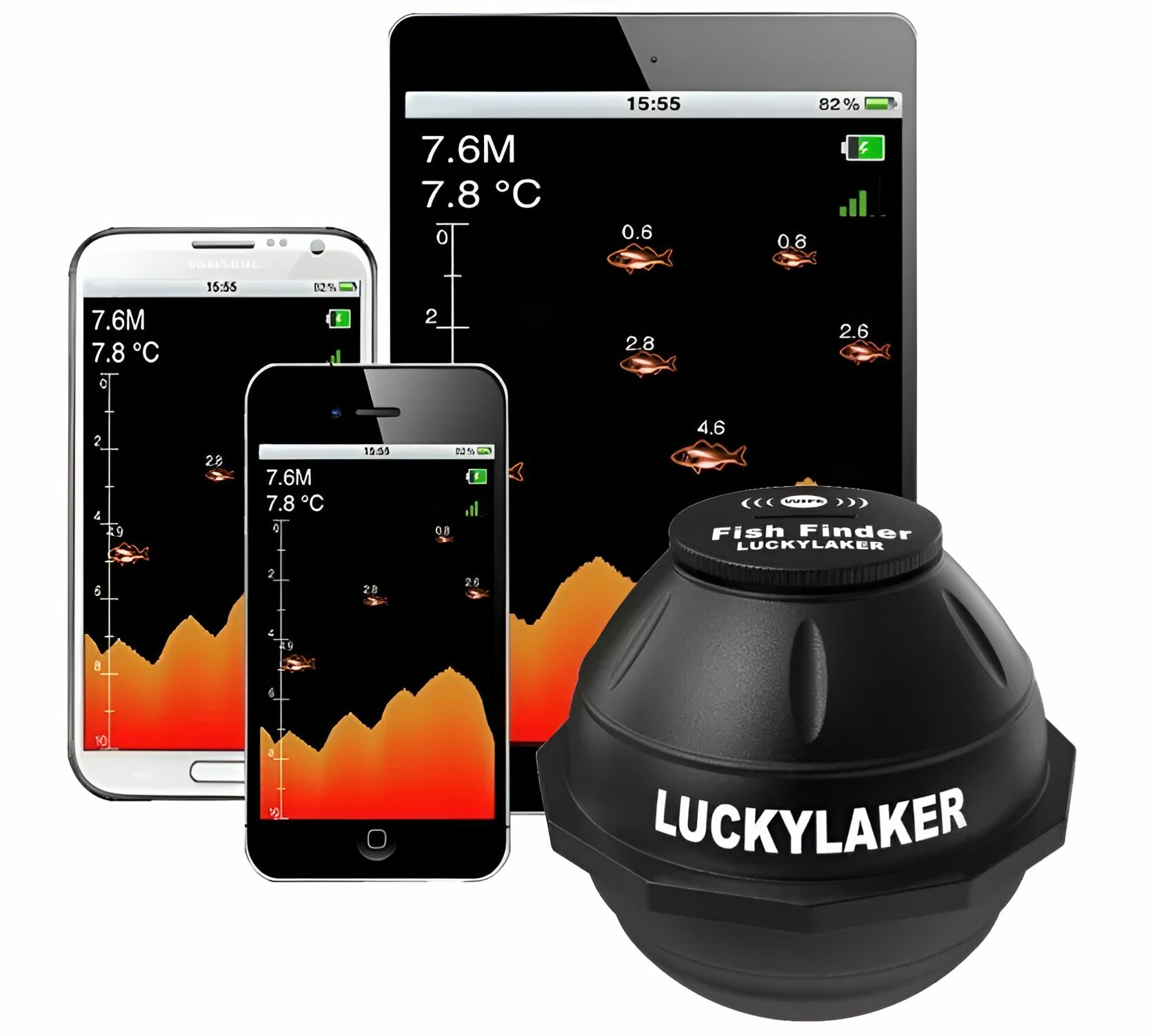 WI-FI эхолот LUCKY Smart Fish Finder FF916