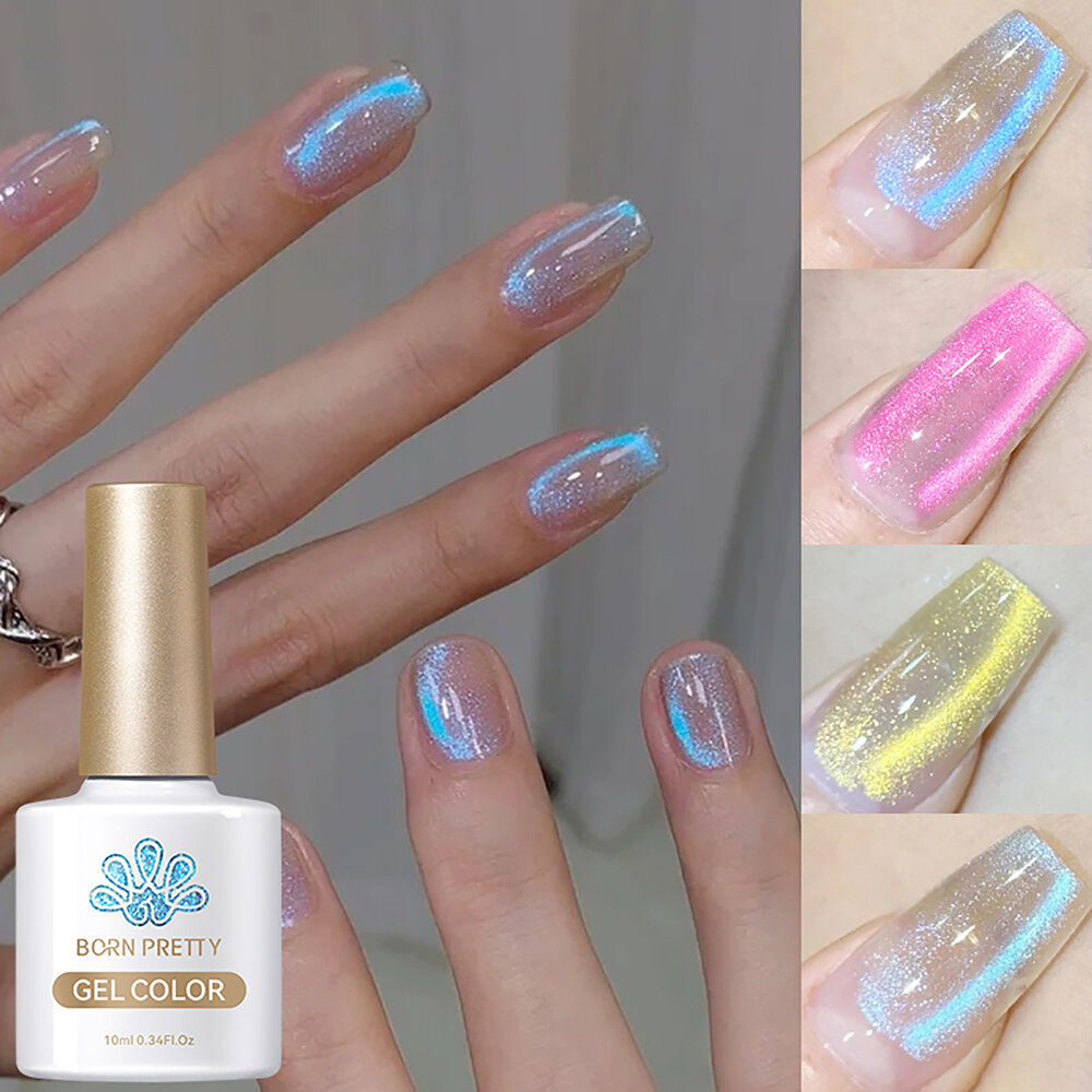 Born Pretty, Auroras Cat Magnetic Gel - светоотражающий гель-лак "кошачий глаз" AC-04 , 10 мл — фото 1