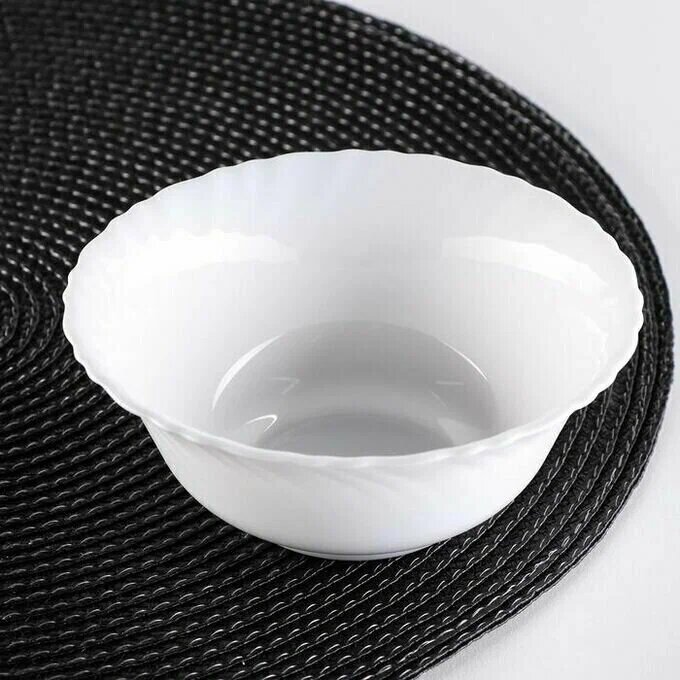 Салатник Luminarc "Фэстон", круглый, стекло, для посудомойки, белый, 12 см