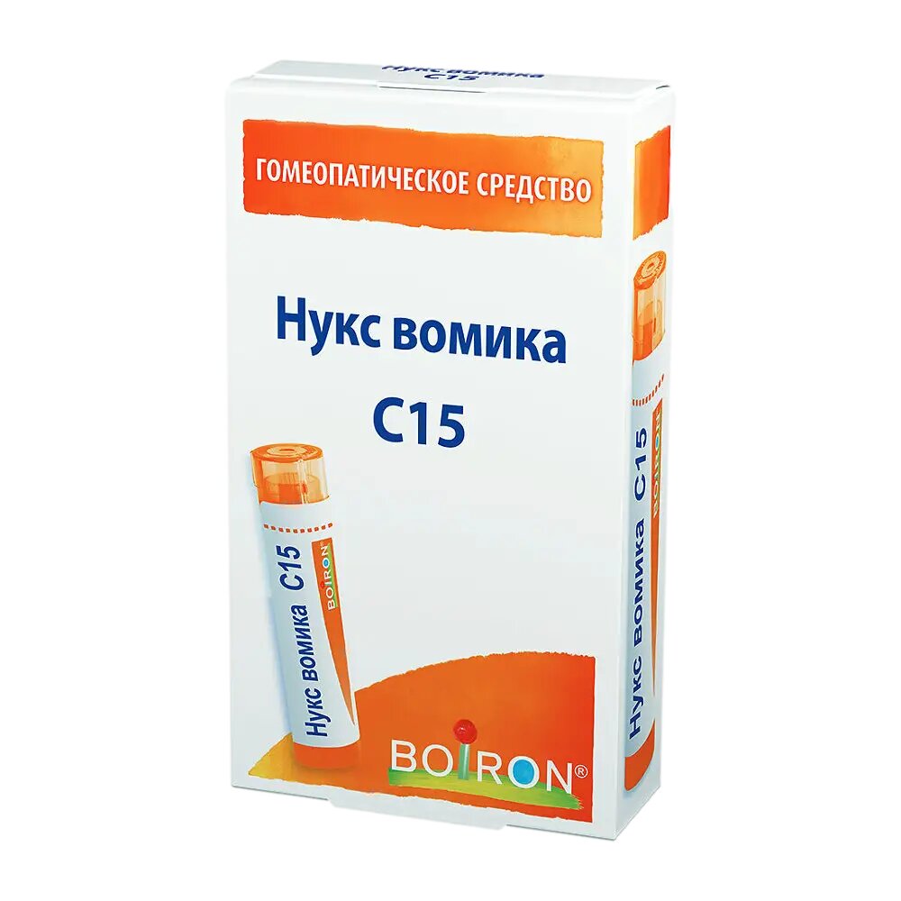 Нукс вомика C15 гранулы гомеопатические 4 г 1 шт