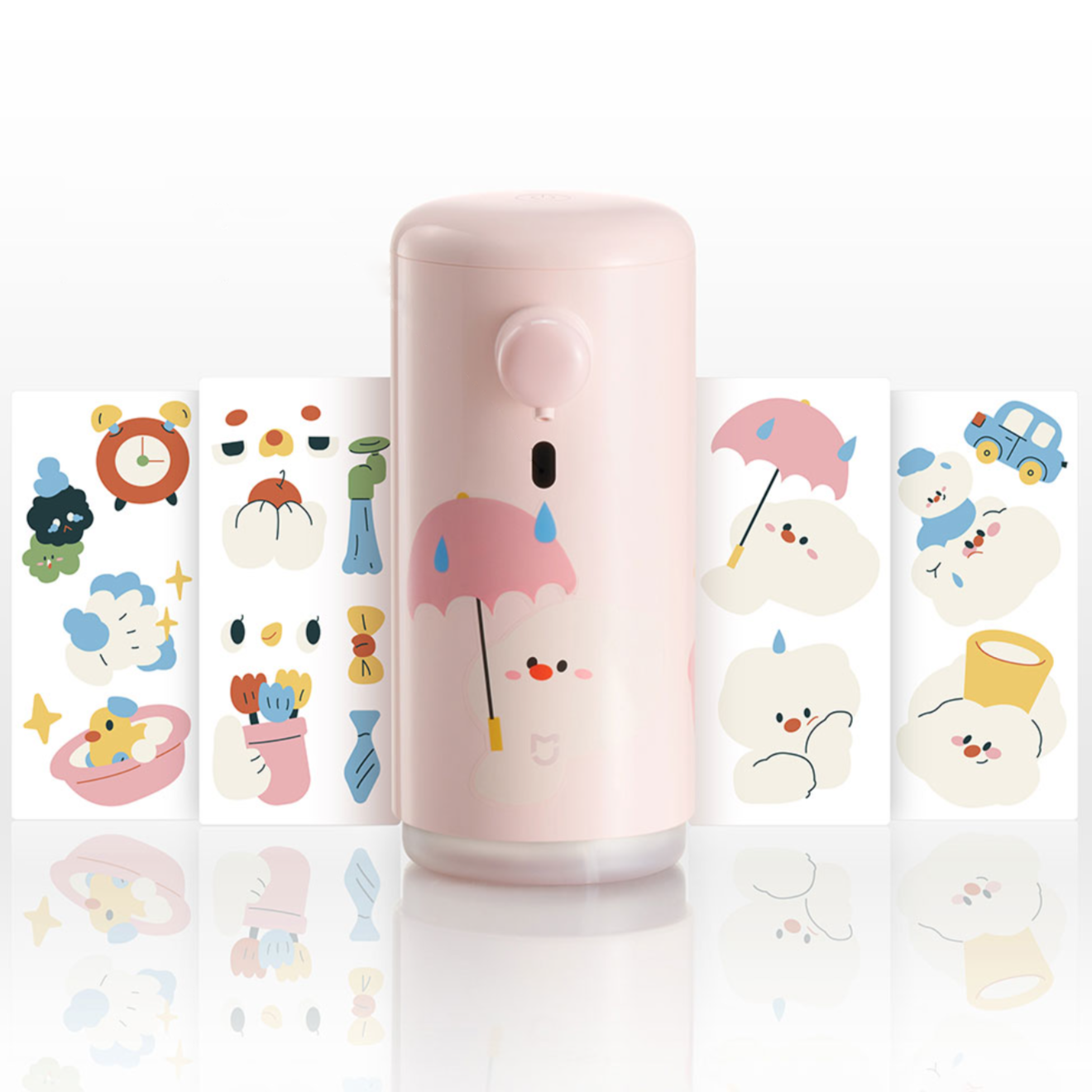 Изображение Автоматический дозатор для мыла Xiaomi Mijia Automatic Washing Machine Set Cute Fun Version Mint (MJXSJ06XW) (Голубой)