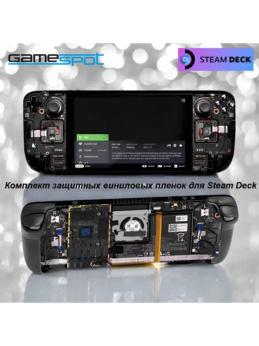 Комплект защитных виниловых пленок для Steam Deck 1253
