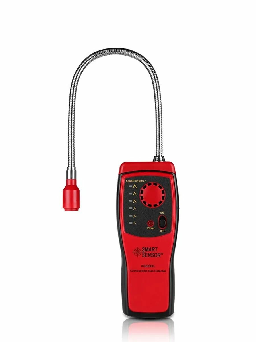 Анализаторы Газоанализатор Smart Sensor AS8800L, детектор определения легковоспламеняющихся горючих газов, детектор утечки газа со звуковым сигналом