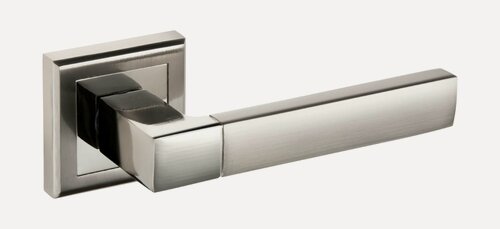Изображение товара Ручки дверные Bussare STRICTO A-67-30 хром/мат. хром, на квадратной розетке