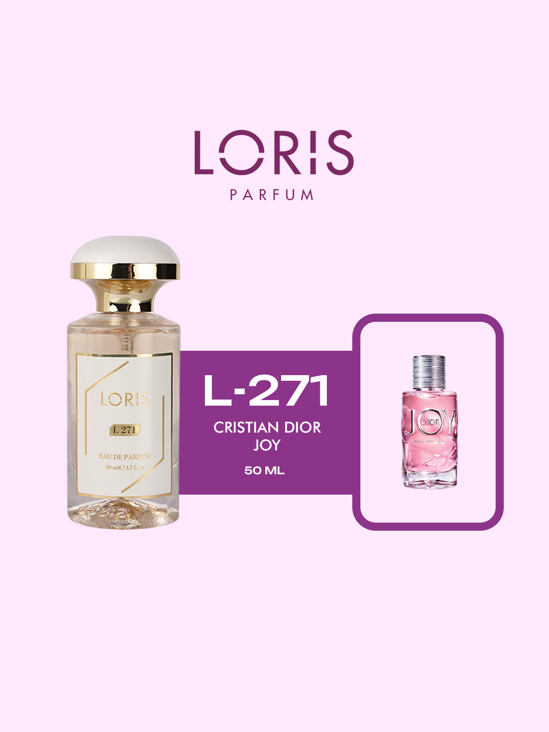 Женская парфюмерная вода "Loris Parfume" - Christian Dior – Joy, 50 мл, стойкость в течение дня