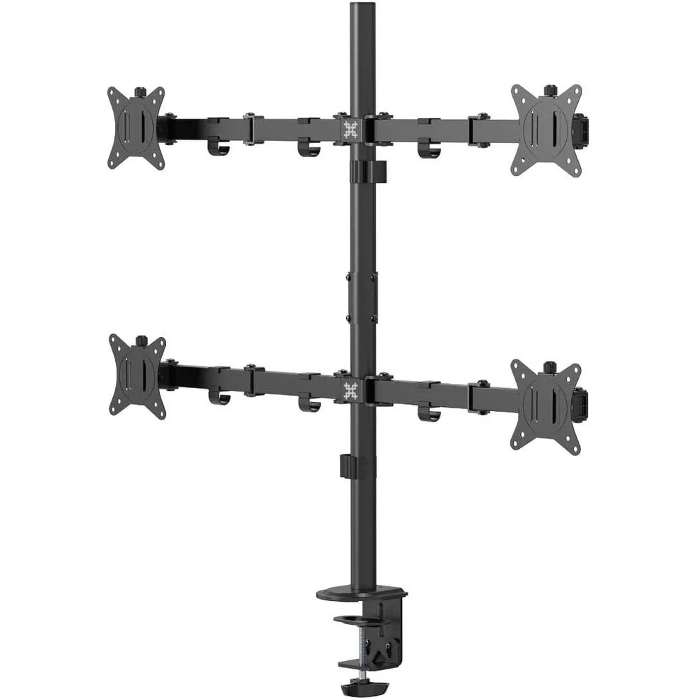 UNITEKI Крепление fmt74b для четырех мониторов к столу на струбцине диагональ 17-32 дюйма 21975