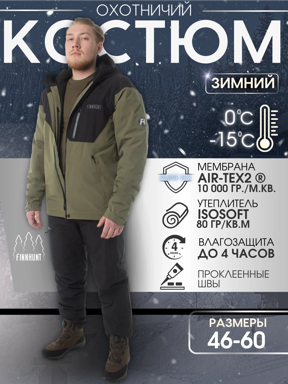Комплект верхней одежды горнолыжный Осень-зима 2023