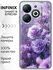 Чехол для Infinix Smart 8, 8 Plus, 8 Pro Цветы сиреневые розы (Ин...