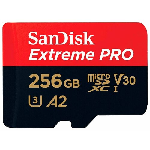 Карта памяти Sandisk Extreme Pro microSDXC 256GB + SD Adapter + Rescue Pro 200MB/s