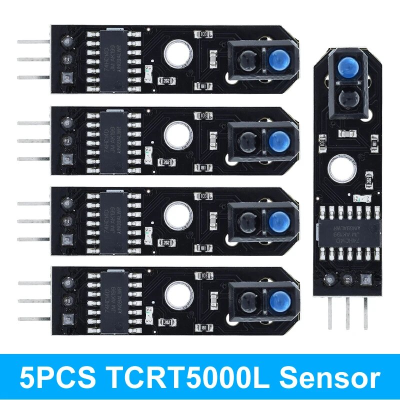 DIYTZT 1/5 шт. TCRT5000 ИК-инфракрасные линейные датчики толкателя трека TCRT5000L уникнення препятствий для arduino AVR ARM PIC DC 5 В, 5PCS