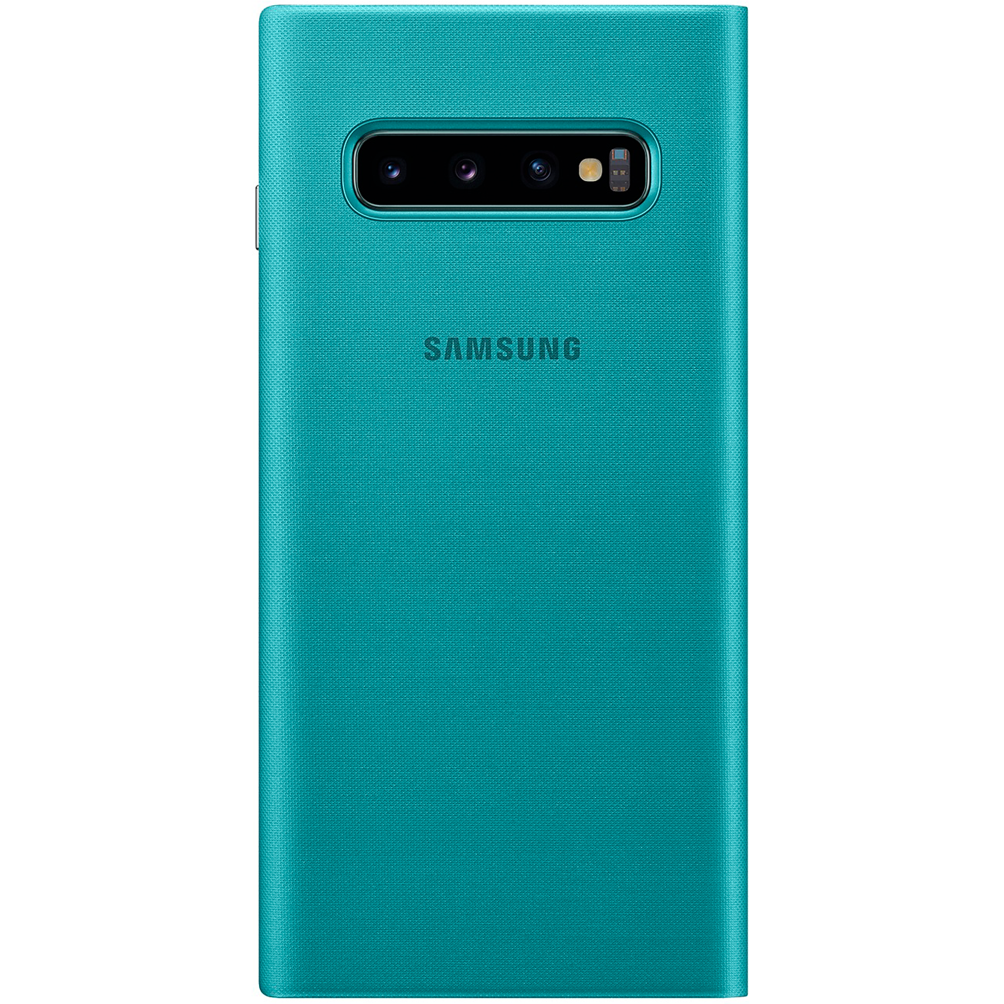 Чехол (флип-кейс) SAMSUNG LED View Cover, для Samsung Galaxy S10, зеленый [ef-ng973pgegru] - фото №2