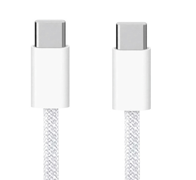 Кабель USB «WALKER C860» Type-C, 2 м, нейлон, 65W, PD, быстрая зарядка, белый