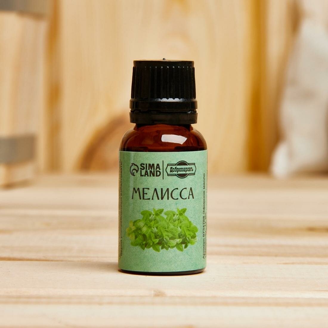 Эфирные Масла Эфирное масло Добропаровъ "Мелисса", флакон-капельница, объем 17 мл