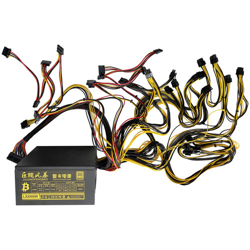 Блок питания LX2000W 24pin 1662pin 90 Platinum OEM Подходит под игровую сборку 4200₽
