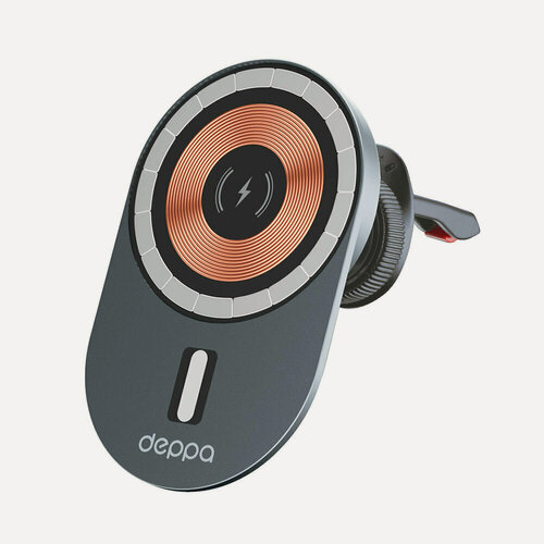 Изображение товара Автомобильный держатель магнитный магнитный Crystal Slim QI, Deppa 55209-OZ / Без заводской упаковки