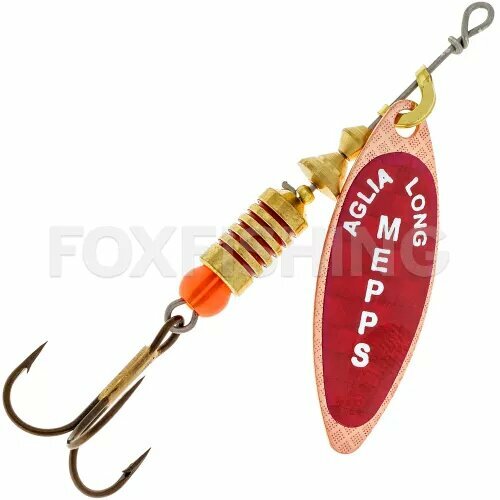 Блесна вращающиеся Mepps Aglia Long Redbo №2 7гр. #C