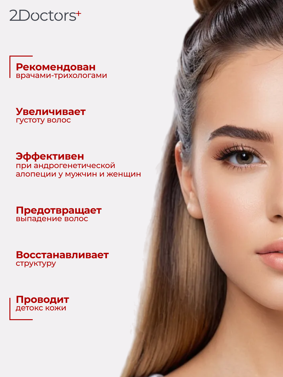 Шампуни Шампунь против выпадения волос, для роста волос бессульфатный шампунь №36 от 2Doctors, 250 мл