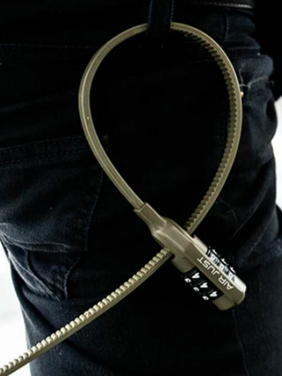 Велосипедный замок Ulac Air Just Z-tie Lock Combo Moss — фото 1