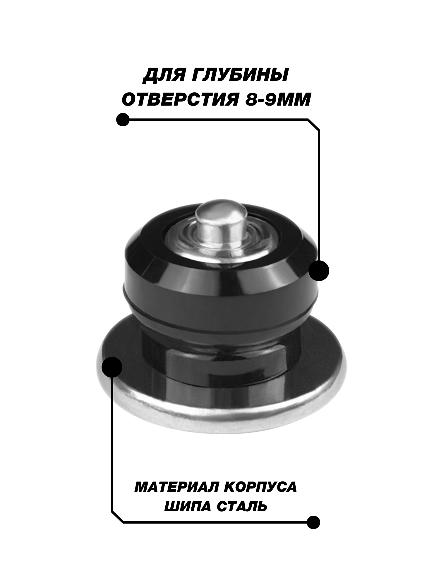 Шипы ремонтные, оригинальные, Теком, 12-9-2ТР, фасовка 100 шт. — фото 1