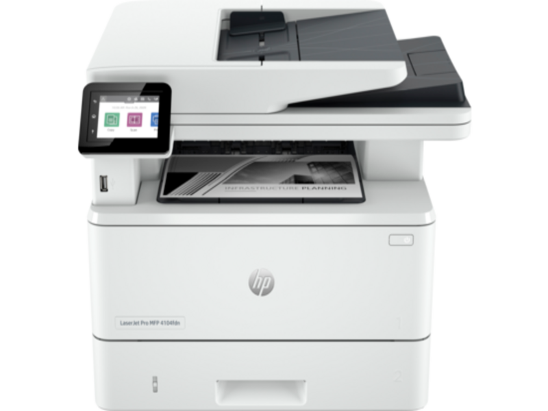 Лазерное многофункциональное устройство MFP LaserJet Pro 4103fdw (p/c/s/f , A4, 40 ppm, 512Mb, Duplex, 2 trays 100+250, DADF 50, USB 2.0/GigEth/2.4-5GHZ Wi-Fi radio+BLE, W1510A in box, repl. W1A30A)