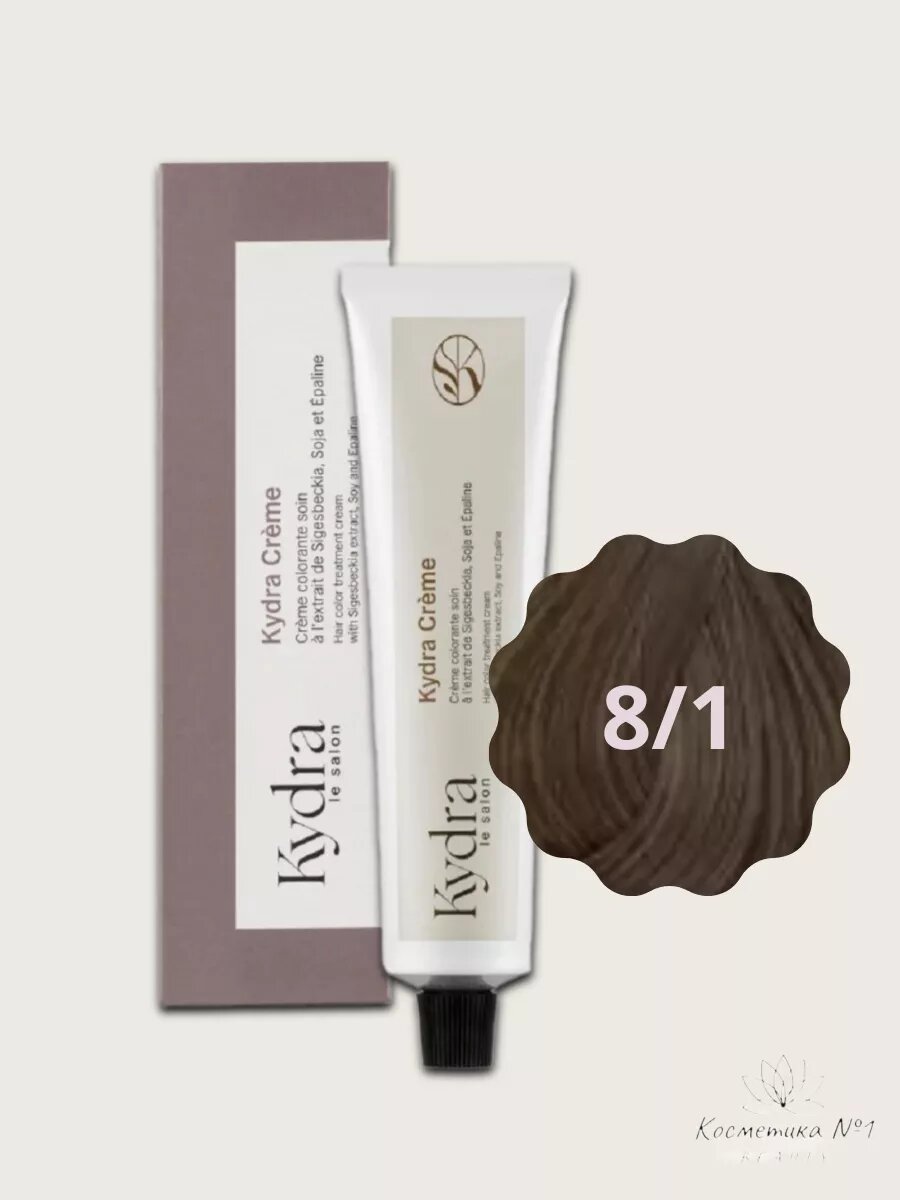 Cтойкая крем - краска Creme ASH BLONDE 8/1, 60 мл.