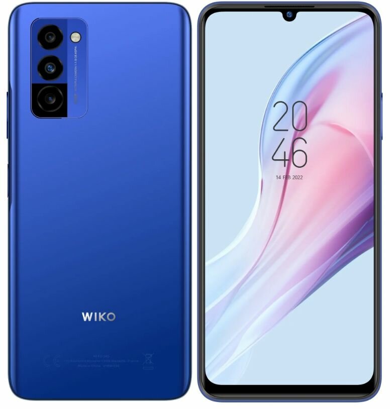 Wiko 10 4/128 ГБ (VHEM-E03) 2022, синий