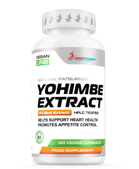 Тестостероновый бустер Vegan Line Yohimbe Extract 50 мг 60 капс (WestPharm)