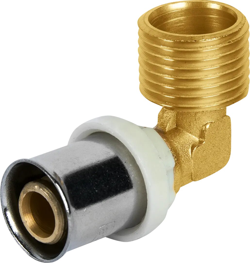 Угол комбинированный 90 гр  1 2x16 мм НР латунь Aquabeam ABP 253  Y 001604