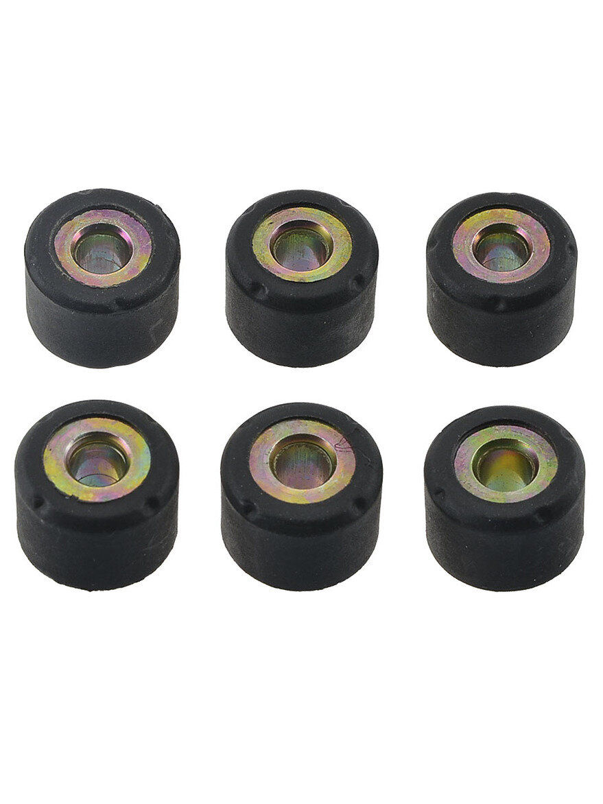 Ролики вариатора (компл. 6шт) 15x12 9гр для скутера Китаец с двигателем 1E40QMB 50-70 см3